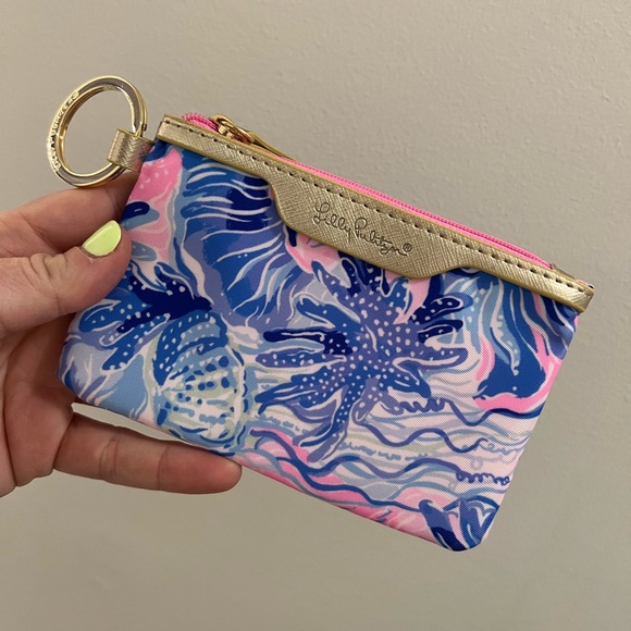 Lilly Pulitzer Card Case Keychain - Picture 2 of 3